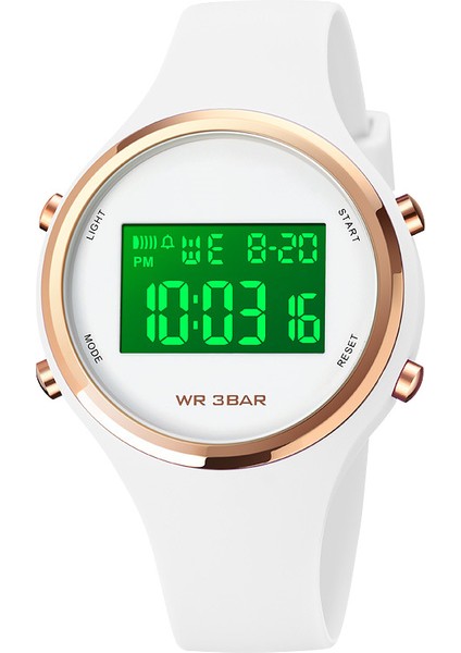 Yeşil Su Geçirmez Elektronik Dijital Saatler Özelleştirilmiş Oem Unisex Yuvarlak Spor Su Geçirmez Elektronik Dijital Saatler Kadınlar Için (Yurt Dışından)