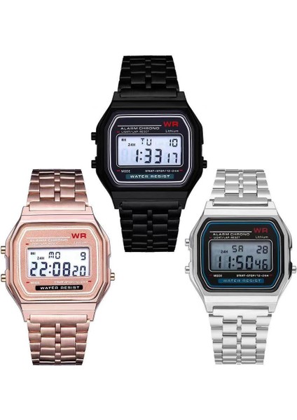 Gun F-91 Genel Izle F91W Dijital Vintage Kare Spor Saat Alarm Japonya Hareketi Erkek Saatler (Yurt Dışından) fiyatları