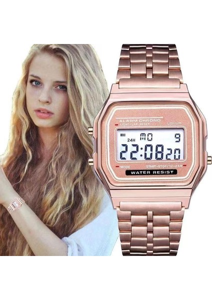 Gun F-91 Genel Izle F91W Dijital Vintage Kare Spor Saat Alarm Japonya Hareketi Erkek Saatler (Yurt Dışından) modelleri