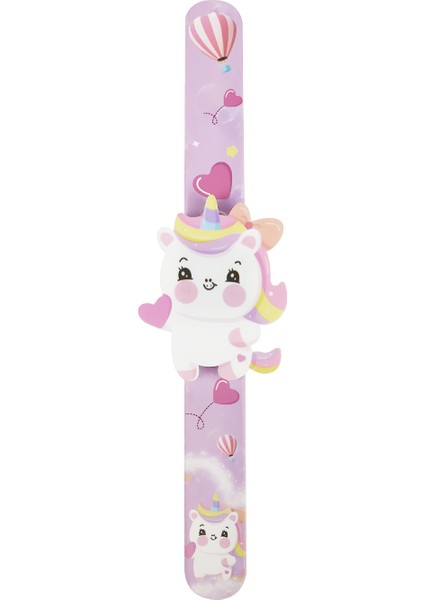 Unicorn 03 Izle & Dijital & Çocuklar 2023 Yeni Varış Sevimli Unicorn Çocuk Çıtçıtlı Saatler Çocuklar Karikatür Silikon Işık LED Dijital Bilezik Çocuk Oyuncak Tokat Bilek Saati (Yurt Dışından)