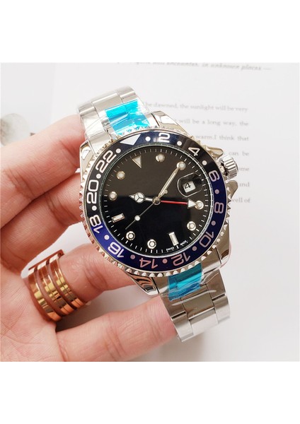 13 Ro Lexable Greenwich Ünlü Saat 4-Pin Çelik Kemer Emek Gmt Erkek Saati Üst Düzey Marka Mekanik Saat Üreticisi Wholesa (Yurt Dışından)