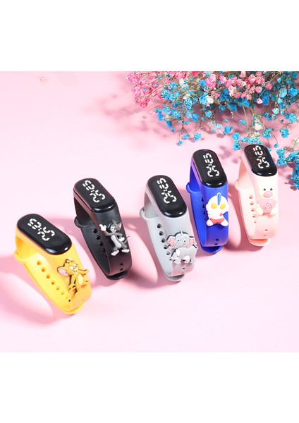 Elektronik WATCH17 Saf Renk Mickey Moda Renkli Elektronik Saat Örümcek Adam Su Geçirmez Akıllı Dokunmatik Ekran Izle Gelişmiş Çocuk Tatil Hediyesi (Yurt Dışından)
