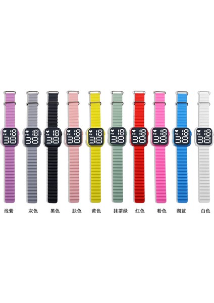 Beyaz Dijital Büyük Sayılar Dijital LED Izle Plastik Çin 2019 2022 2023 Yeni Renkli Çocuk Çocuklar Kare Pantone Yaratıcı LED Izle (Yurt Dışından) fırsatları