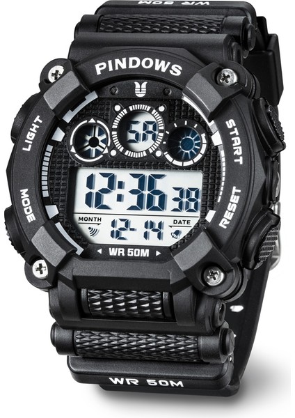 PDS-8005-N5 Moda Pindows Moda Özel Logo Küçük Adedi Kronograf Alarm Kol Saati 5bar Su Geçirmez Dijital Erkek Analog Çift Ekran Izle (Yurt Dışından) fiyatları