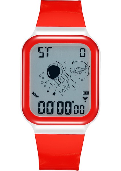 Beyaz 1089 Yeni Analog Dijital Saat LED Dijital Astronot Çocuklar Için Serin Saatler Çalar Saat Su Geçirmez Aydınlık Relojes De Nios LED Izle (Yurt Dışından) modelleri