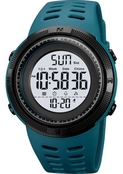 Göl Mavi-Beyaz Skmei 2070 Relojes Digitales Para Hombre Su Geçirmez 50M Skmei 2070 Relojes Erkek Dijital Saat Bilek Sporu Digitales Deportivos Para Hombre (Yurt Dışından)