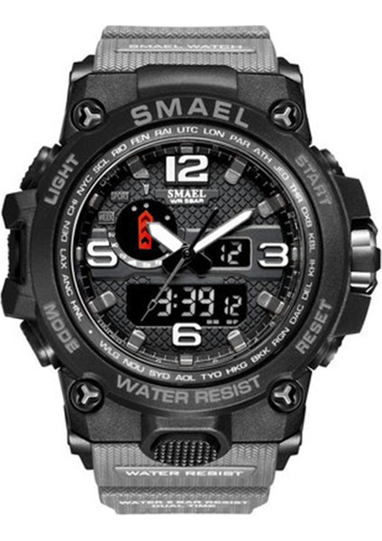 13 Smael Reloj 1545 Erkek Spor Çift Ekran Analog Dijital LED Elektronik Kuvars Saatı Su Geçirmez Yüzme Spor Izle (Yurt Dışından) fırsatları