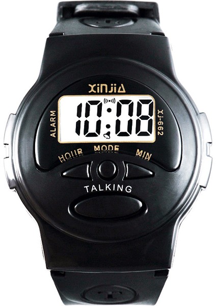 XJ-665 Ingilizce Dil Spor Xinjia Marka Konuşan Izle Erkek Kadın Çocuklar Rahat Dijital Yaşlı Görme Engelli Italyanca Arapça Rusça Dijital Konuşan Izle (Yurt Dışından)