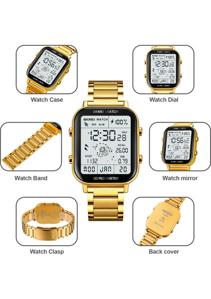 Siyah Pedometre Izle Skmei 1888 Pedometre Izle Adımlarla Yürüyüş Için Basit Adım Sayacı Kalori Mesafe Zaman Kadın Erkek (Yurt Dışından) modelleri