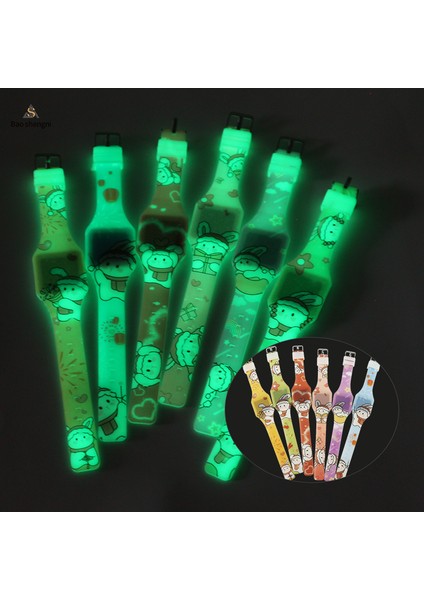 Tasarım 04 Izle & Dijital ve Çocuklar Yeni Özel Çocuk Kız Karikatür Silikon LED Dijital Işıklı Saat Sevimli Tavşan Bilezik Rahat LED Saat (Yurt Dışından) modelleri