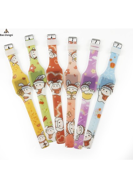 Tasarım 01 Izle & Dijital ve Çocuklar Yeni Özel Çocuk Kız Karikatür Silikon LED Dijital Işıklı Saat Sevimli Tavşan Bilezik Rahat LED Saat (Yurt Dışından) fırsatları