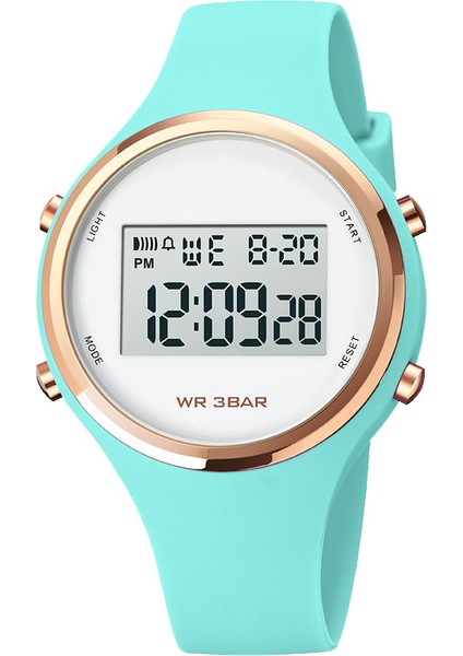 Rose Res Dijital Saatler Unisex Pembe Renk Alarm Chrono Klasik Yuvarlak 30 M Su Geçirmez Silikon Dijital Saatler Kadınlar Için (Yurt Dışından) fiyatları