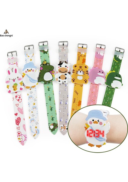 Stil 4 Karikatür/spor Yeni Tasarım Hayvan Kart Başlığı Karikatür Çocuk Elektronik Bilezik Izle LED Dijital Saat Renkli Baskı Diy Çocuklar Izle (Yurt Dışından) fiyatları
