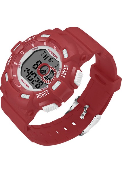 Kırmızı Moda ve Spor Yaratıcı Güzel Pembe Çocuk Dijital Saatler Reçine Kayış Suya Dayanıklı Hafta Ekran Basit Spor Kol Saati (Yurt Dışından) modelleri