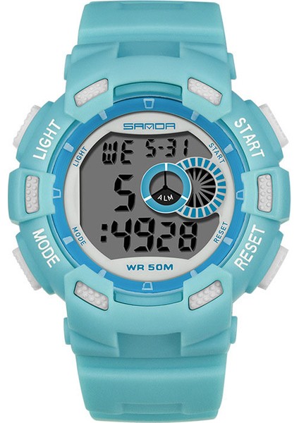 Kırmızı Moda ve Spor Yaratıcı Güzel Pembe Çocuk Dijital Saatler Reçine Kayış Suya Dayanıklı Hafta Ekran Basit Spor Kol Saati (Yurt Dışından) indirimleri