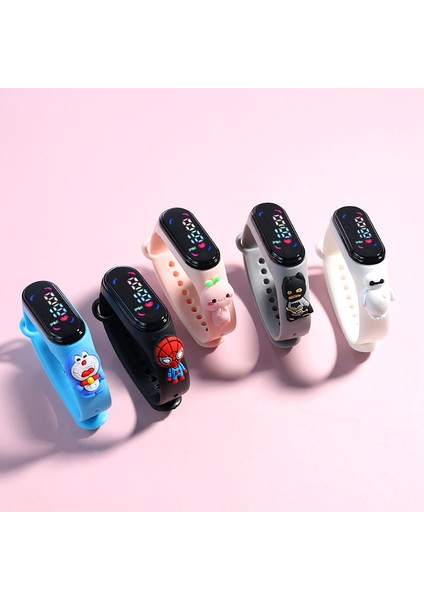 Baskı Kağıt Kutusu Bir Dolar Yeni M7 LED Saatler Süper Kahraman Örümcek Adam Dikiş Hayvan Bilezik Mi Çocuk Çocuklar Reloj Dijital Saat (Yurt Dışından)