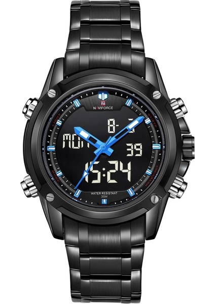 LX220204 Naviforce 9050 Paslanmaz Çelik Malzeme Saatli Erkek Kuvars Dijital Hareket Saatleri (Yurt Dışından) fırsatları