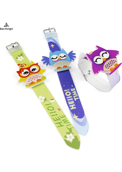 Tasarım 05 Çocuk Saatleri ve Oyuncakları Öğrenciler Alkış Promosyon Elektronik Saatler Hediyeler Silikon Karikatür Özel Dijital LED Saatler (Yurt Dışından) fırsatları