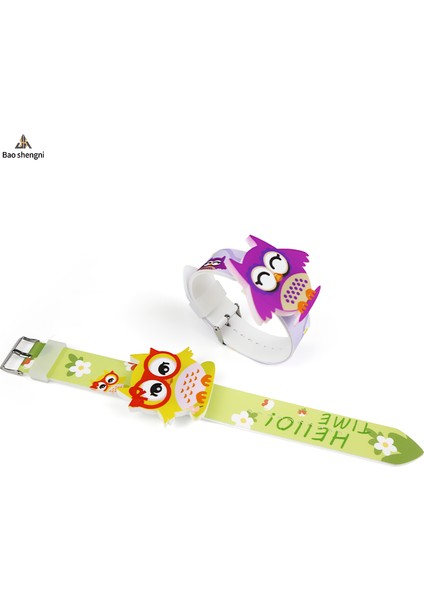 Tasarım 05 Çocuk Saatleri ve Oyuncakları Öğrenciler Alkış Promosyon Elektronik Saatler Hediyeler Silikon Karikatür Özel Dijital LED Saatler (Yurt Dışından) indirimleri