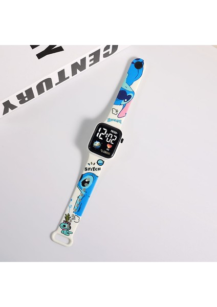 Stil 6 Saf Renk Moda Karikatür Baskılı Dikiş Çocuk Izle Pikachu Spor Bileklik Su Geçirmez Izle Çocuk LED Dokunmatik Izle (Yurt Dışından)