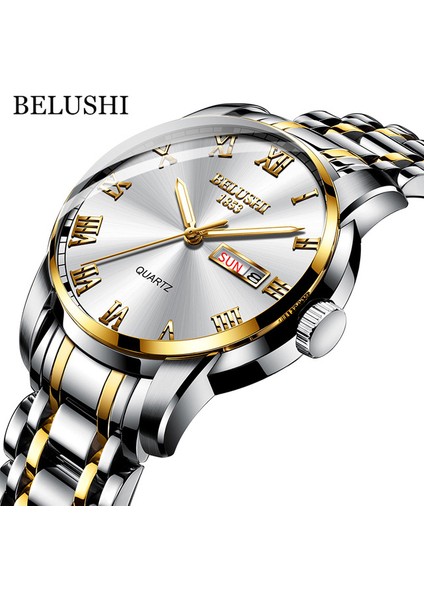 B Belushi 556 Yeni Erkek Kuvars Izle Lüks Otomatik Su Geçirmez Saatler Paslanmaz Çelik Trend (Yurt Dışından) fiyatları