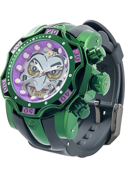Yeşil Mor Beyaz Yüzey Yuvarlak 2022 Invic Reloj Moda Sıcak Satış Invic Izle Erkek Kuvars Palyaço Izle (Yurt Dışından)
