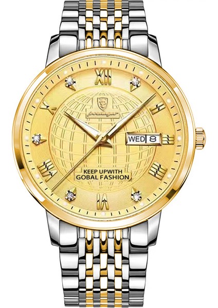 PDG863-7 Poedagar Erkekler Izle Moda Iş Kuvars Saatler Üst Isviçre Marka Lüks Su Geçirmez Aydınlık Paslanmaz Leke Erkek Kol Saatleri (Yurt Dışından)