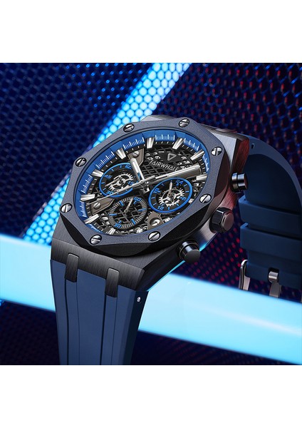 FW-5660-R2 Fairwhale Moda Erkek Bilek Izle Yeni Varış Üç Göz Kronograf Kuvars Saatler (Yurt Dışından) fiyatları
