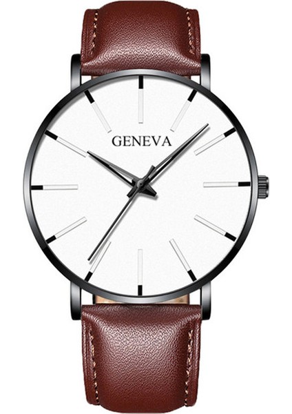 C1 Erkekler 2021 Minimalist Erkek Moda Ultra Ince Saatler Basit Erkekler Iş Paslanmaz Çelik Hasır Kemer Kuvars Izle Relogio (KWT2236) (Yurt Dışından)