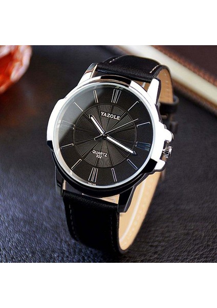 Stil 2 Yazole 332 Hızlı Zaman Yeni Adam Kuvars Izle Basit Tasarım Deri Kayış Su Geçirmez Analog Ekran Basit Iş Saati Fabrika (Yurt Dışından)