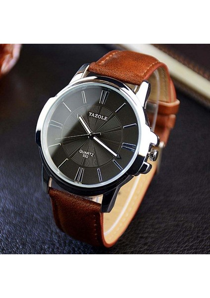 Stil 2 Yazole 332 Hızlı Zaman Yeni Adam Kuvars Izle Basit Tasarım Deri Kayış Su Geçirmez Analog Ekran Basit Iş Saati Fabrika (Yurt Dışından)