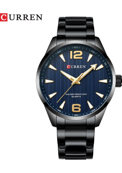 Renk 1 Resim Olarak Yeni Curren Saatler Erkek Kuvars Saatler 3ATM Su Geçirmez Işıltılı Eller Moda Dış Mekan Spor Erkek Saatler Curren 8434 Için (Yurt Dışından)