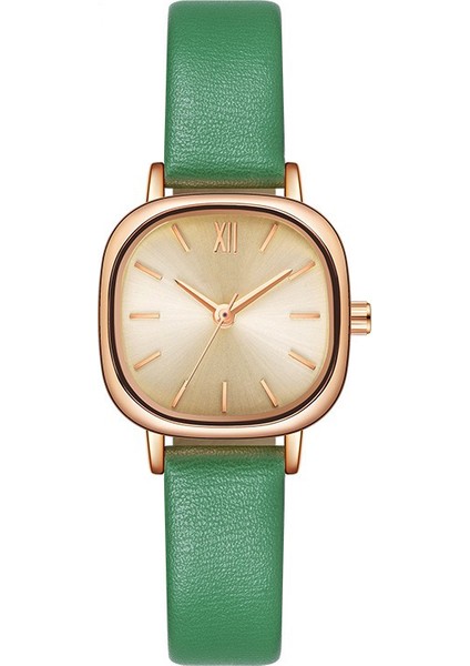 Yeşil Bayanlar Kuvars Izle Son Tasarım 2023 Kadın Elmas Kuvars Izle Orijinal Montre Femme Su Geçirmez Kuvars Kadın Izle (Yurt Dışından)