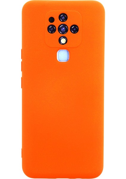 Tecno Camon 16 Kılıf Nano Içi Kadife Silikon - Turuncu 300099