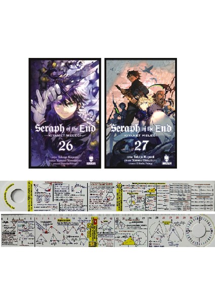 Seraph of the End 26 – 27. Ciltler Manga Seti 2 Kitap - Takaya Kagami + Matematik Öğreten Ayraç
