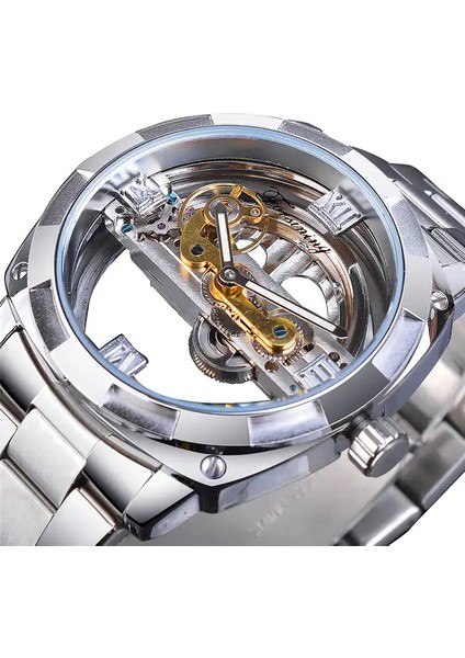Erkek-Altın Resim Olarak Forsining GMT1165 Yeni Model Adam Otomatik Izle Mekanik Üst Paslanmaz Bant T-Kazanan Erkek Saat Kol Saatleri Relojes Hombre (Yurt Dışından) modelleri