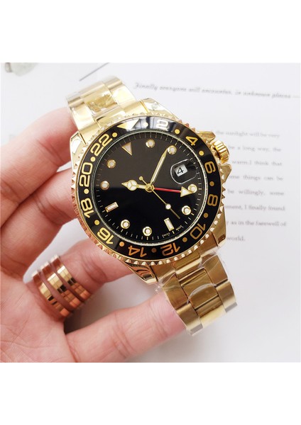 11 Ro Lexable Greenwich Ünlü Saat 4-Pin Çelik Kayış Emek Gmt Erkek Saati Üst Düzey Marka Mekanik Saat Üreticisi Wholesa (Yurt Dışından)