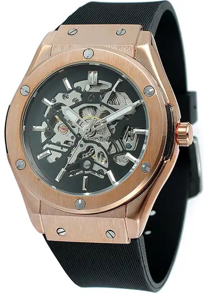 Resim Olarak Gül Altın Forsining 389 Izle Çok Fonksiyonlu Rahat Lüks Çelik Saat Kordonları Otomatik Mekanik Saatler Erkekler Bilek (Yurt Dışından) fiyatları