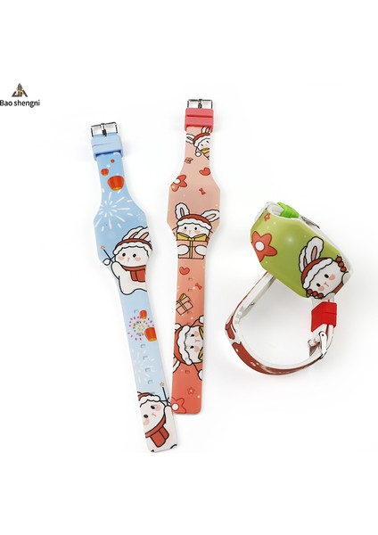 Sarı Karikatür 2023 Tavşan Yılı Yeni Tasarım LED Silikon Izle Yumuşak Bant Dijital Karikatür Silikon Su Geçirmez Özel Logo Çocuklar Için (Yurt Dışından) fiyatları