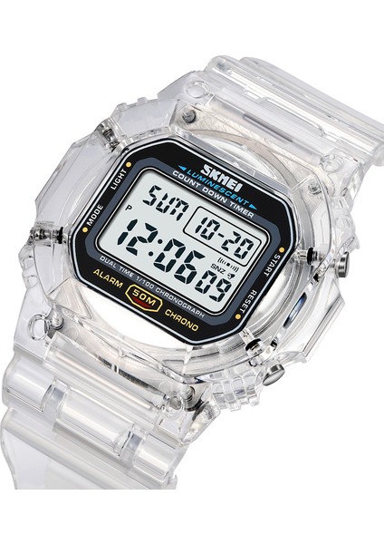 Mor Dijital Saat Skmei 1999 Özel Reloj De Hombre Le Işık Izle 50M Kol Saatleri Şeffaf Bantlı Erkekler Için LED Dijital Spor Saatleri (Yurt Dışından) fiyatları