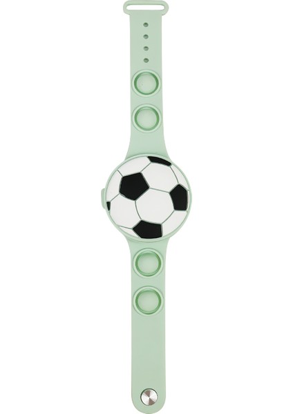 Nane Yeşili Saat & Dijital & Çizgi Film Futbol Şekli Çocuklar Için Silikon LED Dijital Saat Öğrenme Süresi Çizgi Film Çocuk Dijital Çocuklar Için LED Saat (Yurt Dışından)