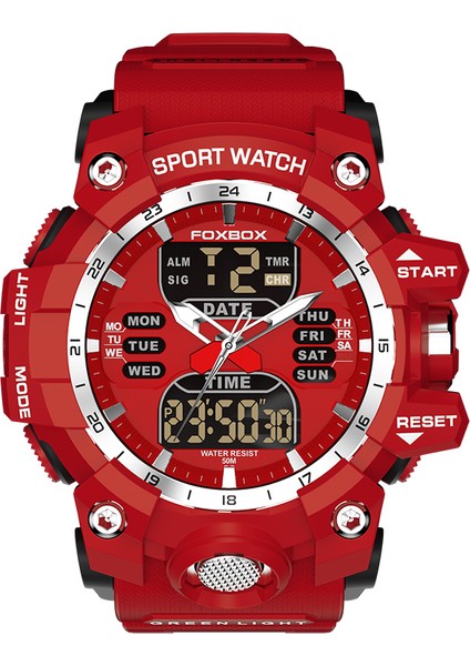 FB0029A Dijital Saat Lige 2023 Yeni Erkek Kuvars Dijital Saat Spor Chronograph Alarm Kol Saati 5bar Su Geçirmez Dijital Erkek Izle (Yurt Dışından)