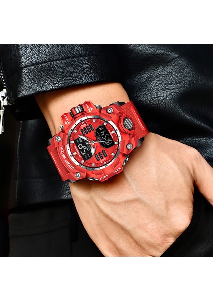 FB0029A Dijital Saat Lige 2023 Yeni Erkek Kuvars Dijital Saat Spor Chronograph Alarm Kol Saati 5bar Su Geçirmez Dijital Erkek Izle (Yurt Dışından) fırsatları