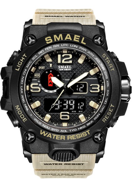 F 1545 Smael Izle 50 M Su Geçirmez Kol Saati LED Kuvars Saat Spor Izle Erkek Relogio Masculino 1545 Spor Izle Erkekler S Şok (Yurt Dışından) modelleri