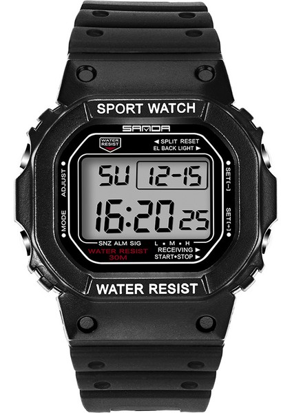 25470JPG Sportwatch Elektronik Saat Popüler Moda Çok Fonksiyonlu Çocuk Spor Dijital Su Geçirmez Akıllı Elektronik Saat (Yurt Dışından)