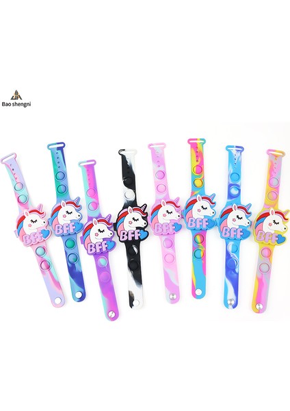 Stil 3 Çocuk Saatleri ve Oyuncakları Bsn Çocuk Spor Izle Karikatür Unicorn Silikon LED Izle Dokunmatik Ekran Çocuk Reloj Çocuk LED Dijital Oyuncaklar Saatler (Yurt Dışından)