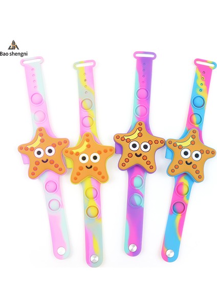 Stil 6 Çizgi Film ve Çocuk Oyuncakları ve Saat Denizyıldızı Karikatür Pop Kabarcık Izle Hayvan Şekli Silikon Bileklik Bilek Saati Çocuklar Su Geçirmez Dijital LED Saat (Yurt Dışından) fırsatları