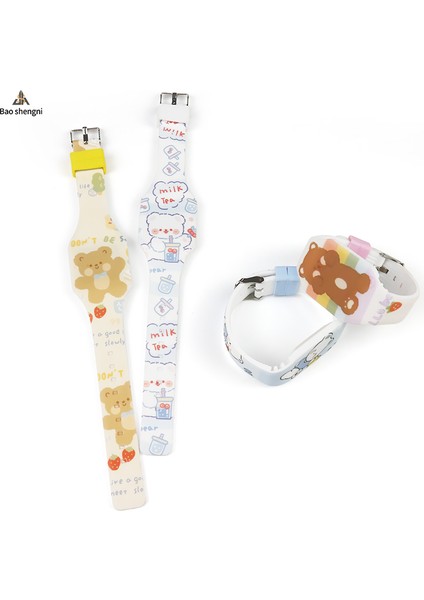 Stil 3 Karikatür/spor Karikatür Hayvan Tasarım Özel Renkli Baskı Desen Çocuk Elektronik Saat Silikon LED Dijital Saat Hediye Için (Yurt Dışından) fırsatları