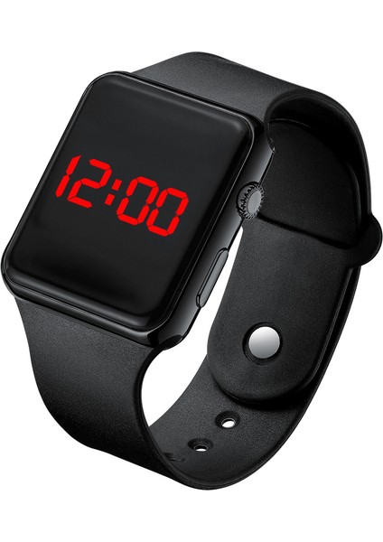 Stil 4 1 Spor Dijital Saat Kadın Erkek Kare LED Silikon Elektronik Kadın Saatleri Saat Dijital (Yurt Dışından) fiyatları