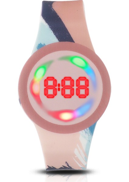 Montres Numeriques Özelliği ile Çocuk Çocuklar Için Pembe Özel Logo Suya Dayanıklı Dijital Saat (Yurt Dışından)